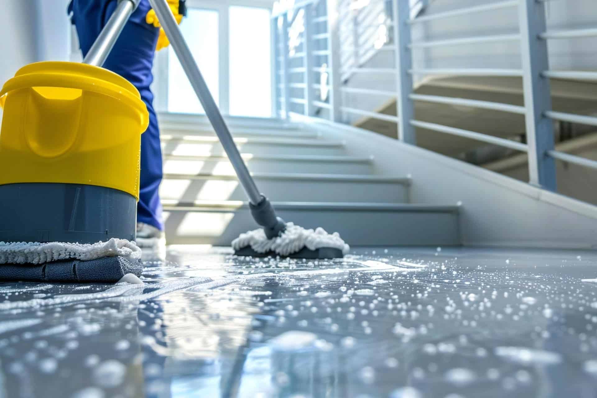 Treppenhausreinigung Ingolstadt beim Kunden