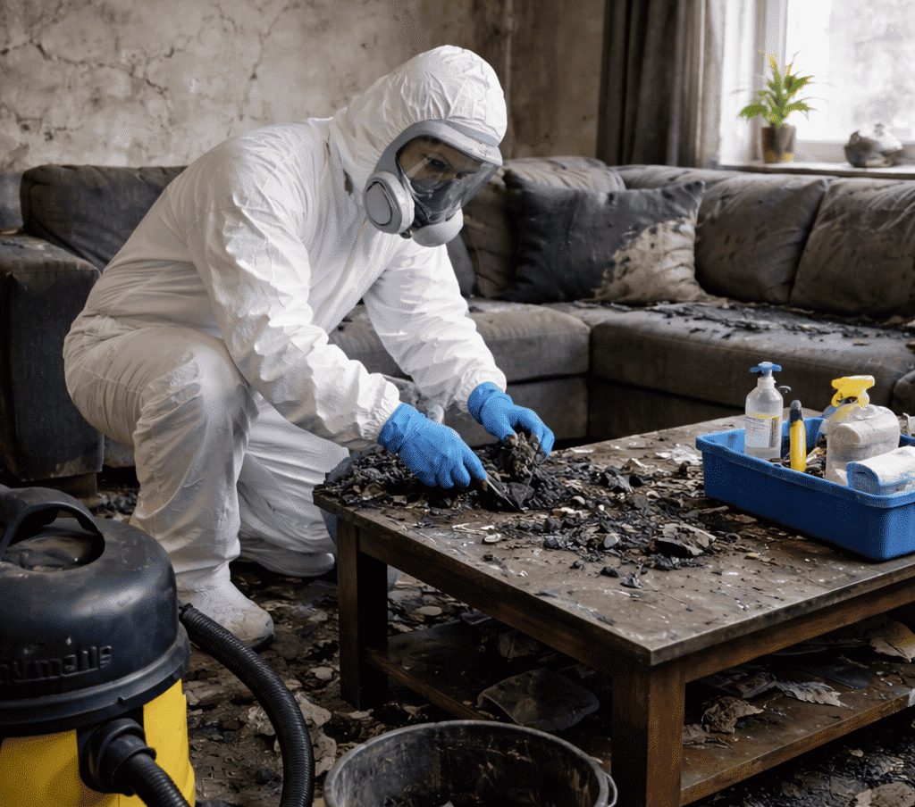 Brandreinigung  durch Mitarbeiter in Ingolstadt